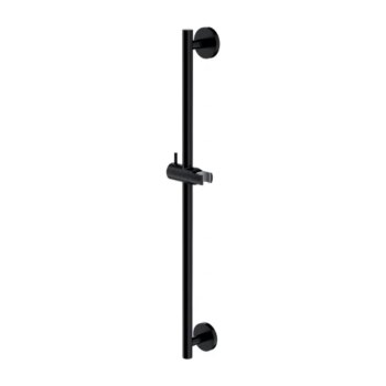 OMNIRES - Sprchová tyč s posuvným držiakom, 66 cm, čierna DR12BL