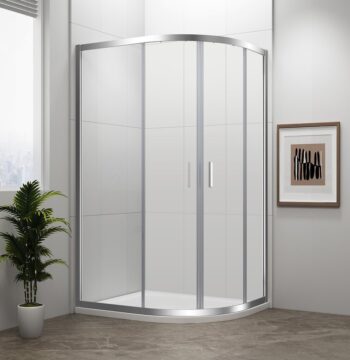 POLYSAN - EASY štvrťkruhová sprchová zástena 900x800, L/R, čire sklo EL2815