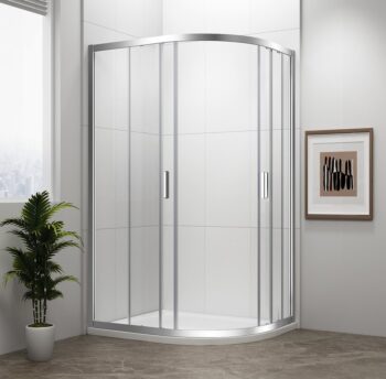 POLYSAN - EASY štvrťkruhová sprchová zástena 900x800, L/R, čire sklo EL2815
