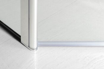 POLYSAN - MODULAR SHOWER stena na inštaláciu na múr, pre pripojenie otoč.panelu 900  MS3A-90