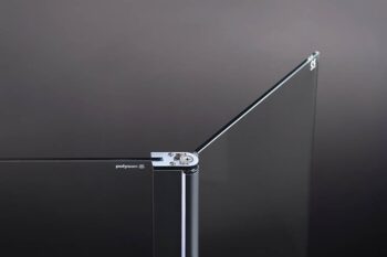 POLYSAN - MODULAR SHOWER stena na inštaláciu na múr, pre pripojenie otoč.panelu 900  MS3A-90