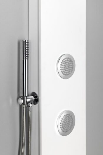 POLYSAN - SPIRIT ROUND sprchový panel s termostatickou batériou 250x1550, biela 71151