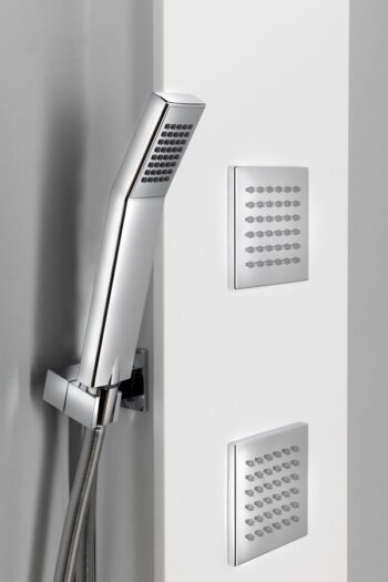 POLYSAN - SPIRIT SQUARE sprchový panel s termostatickou batériou 250x1550, biela 81151