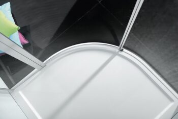 POLYSAN - ZOOM štvrťkruhová sprchová zástena 900x900, číre sklo, pravá ZL2615R