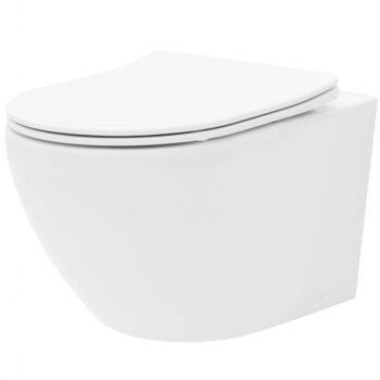 PRIM předstěnový instalační systém s chromovým tlačítkem 20/0041 + WC REA Carlo Flat Mini Rimlesss + SEDADLO PRIM_20/0026 41 CF1