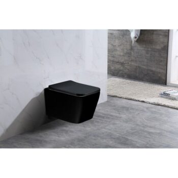 PRIM predstenový inštalačný systém bez tlačidla + WC MEXEN TEO ČERNÁ Rimless + SEDADLO PRIM_20/0026 X ME02