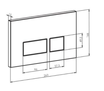 PRIM predstenový inštalačný systém s čiernym tlačidlom 20/0044 + WC MEXEN LENA ČERNÁ Rimless + SEDADLO PRIM_20/0026 44 ME01