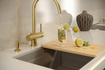 Quadron Quadron - Granitový drez Logan 100 Beige Oceľ HQJ6045U4_BS_U