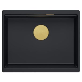 Quadron Quadron - Granitový drez Logan 100 Black Meď HQJ6045U7_PVDC1_U