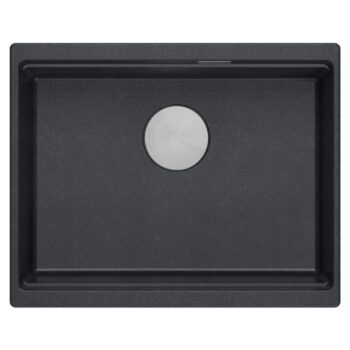 Quadron Quadron - Granitový drez Logan 100 Black Metallic Meď HQJ6045U8_PVDC1_U