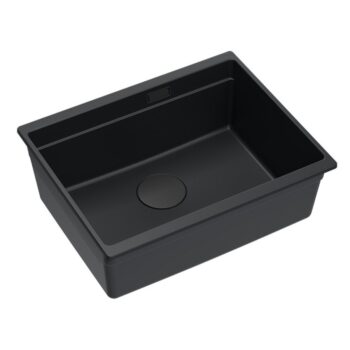 Quadron Quadron - Granitový drez Logan 100 Black Zlaty HQJ6045U7_PVDG1_U