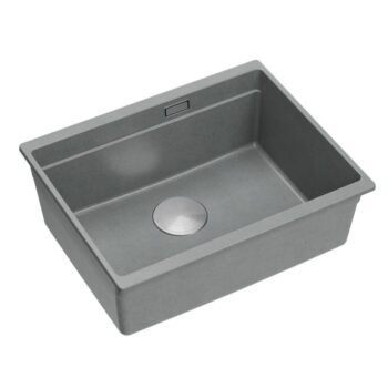 Quadron Quadron - Granitový drez Logan 100 Grey Metallic Zlaty HQJ6045U5_PVDG1_U