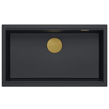 Quadron Quadron - Granitový drez Logan 110 Black Čierny HQD7644U7_BLM_U