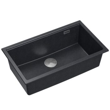 Quadron Quadron - Granitový drez Logan 110 Black Metallic Oceľ HQD7644U8_BS_U