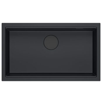 Quadron Quadron - Granitový drez Logan 110 Black Zlaty HQD7644U7_PVDG1_U