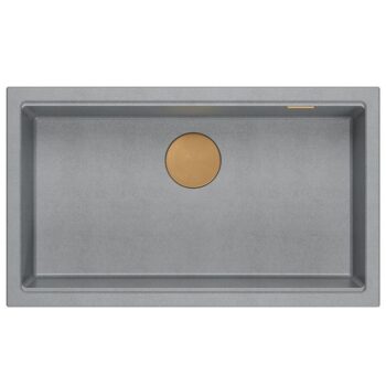 Quadron Quadron - Granitový drez Logan 110 Grey Metallic Oceľ HQD7644U5_BS_U