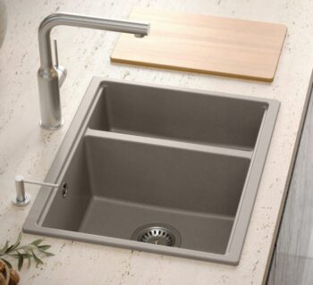 Quadron Quadron - Granitový drez Logan 150 Beige Meď HCQL5646U4-C1_U