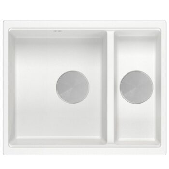 Quadron Quadron - Granitový drez Logan 150 White Oceľ HCQL5646U1-BS_U