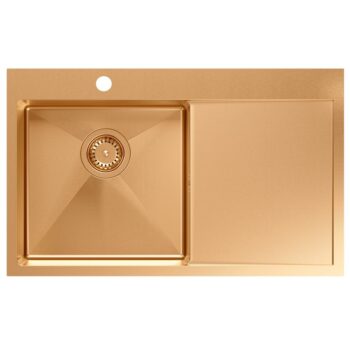 Quadron Quadron - Oceľový drez RUSSEL 111 Copper HB7912PVDBSC1