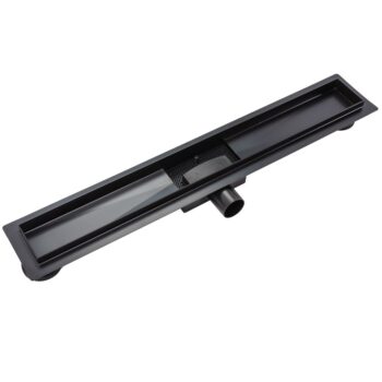 REA - Odtokový žľab 90 Pure Neox - matný čierny REA-G6603