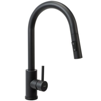 REA REA - Oceľový drez Fin Black s kuchynskou batériou KPL-96014