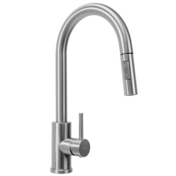 REA REA - Oceľový drez Paul BRUSH NICKEL s kuchynskou batériou KPL-96009