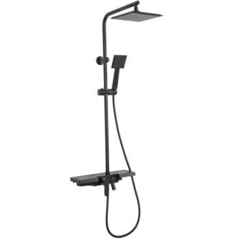 REA REA - Sprchový set s batériou 150mm Bravo čierna REA-P0636