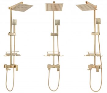 REA REA - Sprchový set s batériou 150mm Jack kartáčované zlato REA-P7050