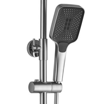REA REA - Sprchový set s batériou 150mm Lungo termostat ROB kartáčovaný nikel REA-P6624