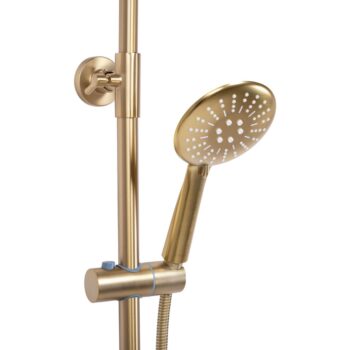REA REA - Sprchový set s termostatickou batériou 150mm s výtokom Lungo zlatá kartáčovaná REA-P6604