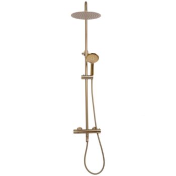 REA REA - Sprchový set s termostatickou batériou 150mm s výtokom Lungo zlatá kartáčovaná REA-P6604