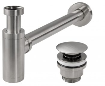 REA - Sifón click-clack BRUSH NICKLE INOX REA-A4400