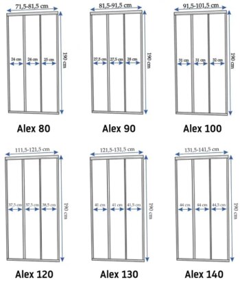 REA - Sprchové dvere Alex 80 REA-K0287