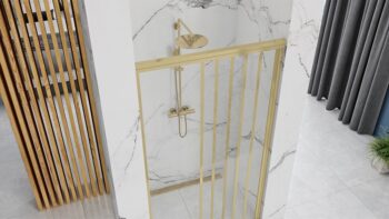 REA - Sprchové dvere Alex 90 Gold Brush REA-K2506