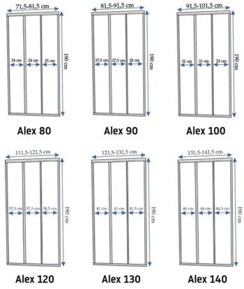 REA - Sprchové dvere Alex 90 Gold Brush REA-K2506