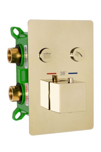 REA - Sprchový termostatický set FENIX DAVIS zlatý + BOX REA-P6324