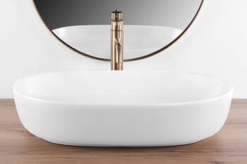 REA - Umývadlo na dosku CLEO 61 WHITE MATT REA-U9653