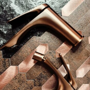 REA - Umývadlová batéria AVALON Copper Brush High REA-B0493