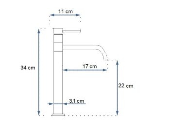 REA - Umývadlová batéria LUGANO SLIM kartáčovaná zlatá REA-B4420