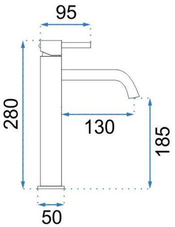 REA/S - SET umývadlo na dosku + batéria + klik klak KPL-09999