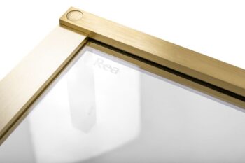 REA/S - Sprchová kabína Hugo 80x90 Gold Brush Dvere: 80 Dvere: 90 KPL-K8410