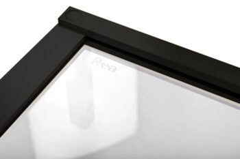 REA/S - Sprchová kabína Hugo Double Black 80x90 KPL-45232
