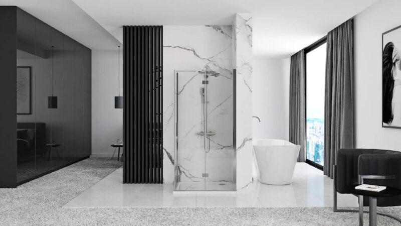 REA/S - Sprchová kabína Molier Chrom 90x80 KPL-K1539 REA/S - Sprchová kabína Molier Chrom 90x80 KPL-K1539