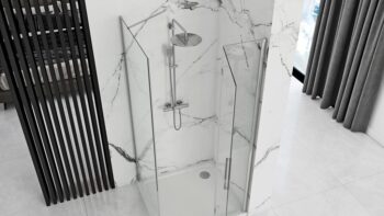 REA/S - Sprchová kabína Molier Chrom 90x80 KPL-K1539