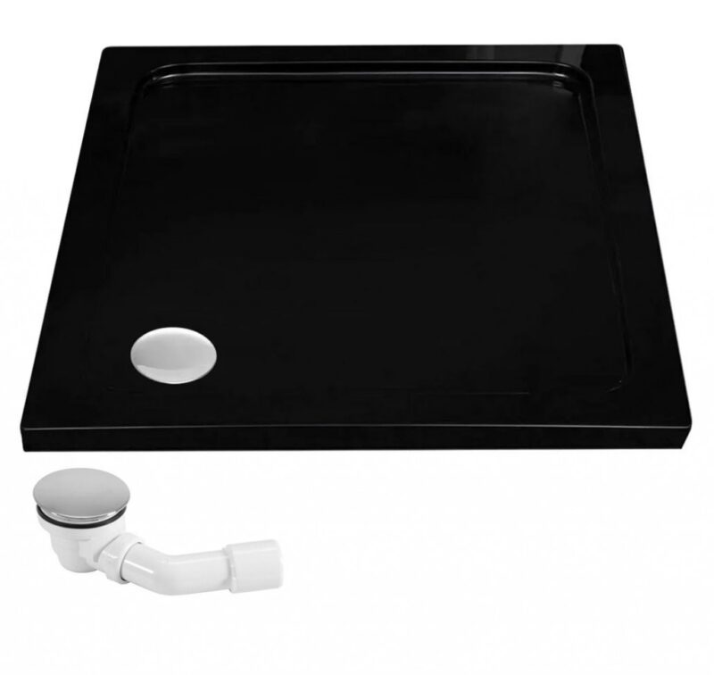 REA/S - Sprchovací kút PUNTO 80x80 - čierny So sprchovou vaničkou Savoy black KPL-K1013 REA/S - Sprchovací kút PUNTO 80x80 - čierny So sprchovou vaničkou Savoy black KPL-K1013