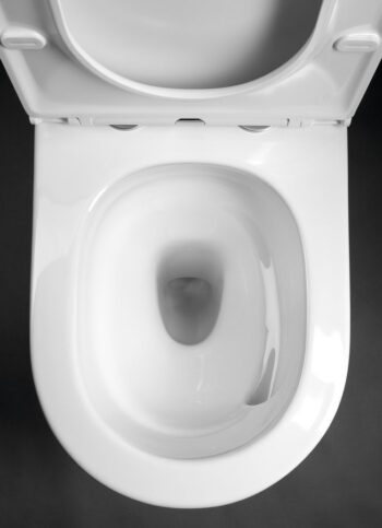 SAPHO - AVIS WC kombi, Vortex Rimless, spodný/zadný odpad, biela PC106V