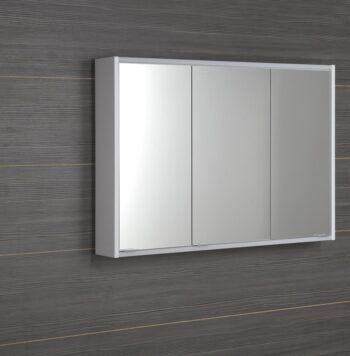 SAPHO - BATU galerka 100x71x15cm, 2x LED osvetlenie, biela lesk 1141130