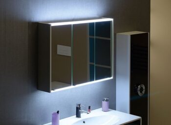 SAPHO - BATU galerka 100x71x15cm, 2x LED osvetlenie, biela lesk 1141130