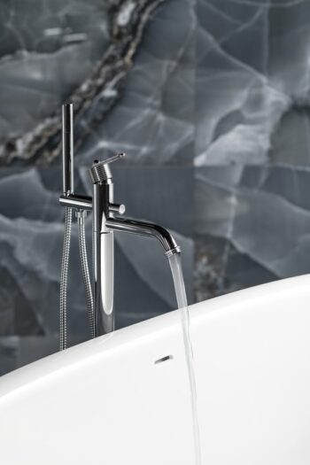 SAPHO - BEBÉ vaňová batéria s pripojením do podlahy, chróm BB021