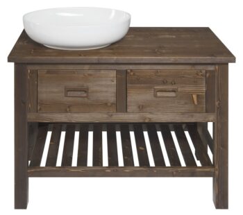SAPHO - BRAND umývadlová skrinka 100x73x50cm, morený smrek BA101S